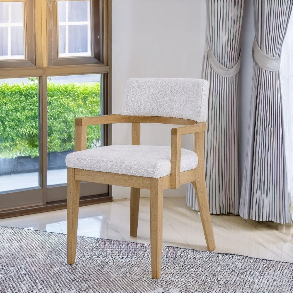 ACME Furniture - Kasem Side Chair(Set of 2) - Gorge Fabric & Oak Finish - DN02616 view 6