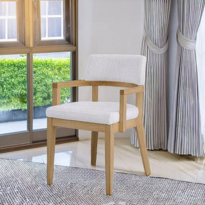 ACME Furniture - Kasem Side Chair(Set of 2) - Gorge Fabric & Oak Finish - DN02616 view 6
