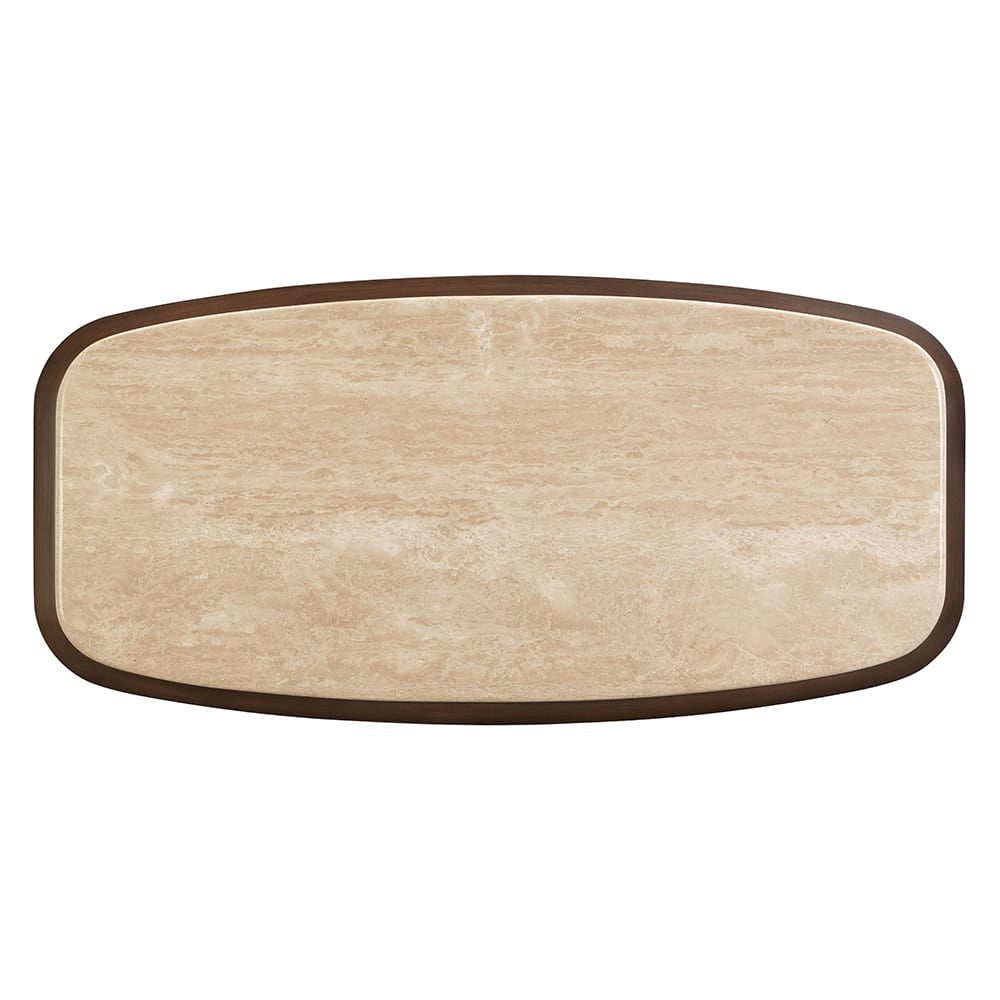 ACME Furniture - Kasha - Coffee Table - Travertine Top & Walnut  - LV03325 view 3