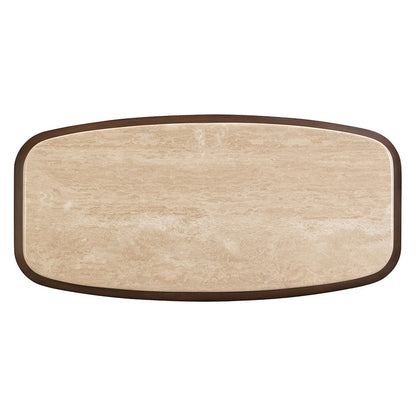 ACME Furniture - Kasha - Coffee Table - Travertine Top & Walnut  - LV03325 view 3