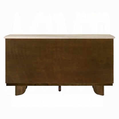ACME Furniture - Kasha - Server w/Natural Marble Top - Natural Marble & Vintage Oak  - DN04668 view 4