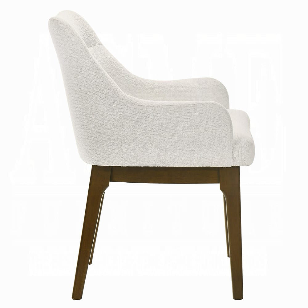 ACME Furniture - Kasha - Side Chair (Set of 2) - Chenille & Vintage Oak  - DN04666 view 3