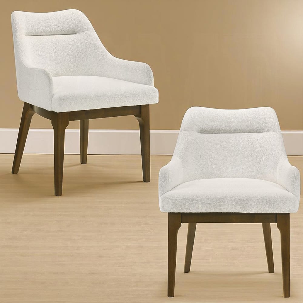 ACME Furniture - Kasha - Side Chair (Set of 2) - Chenille & Vintage Oak  - DN04666 view 6