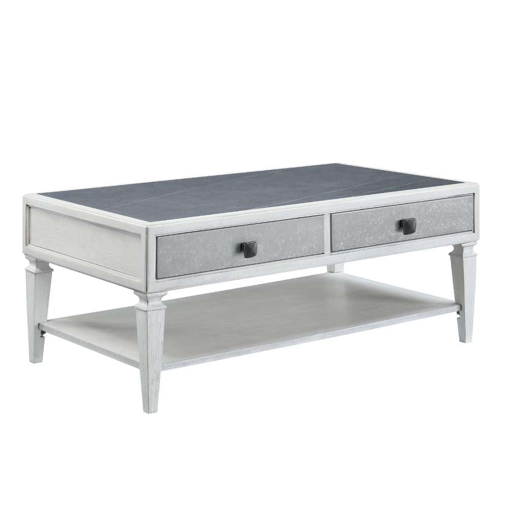 ACME Furniture - Katia Coffee Table - Rustic Gray & Weathered White - LV01052 veiw 1