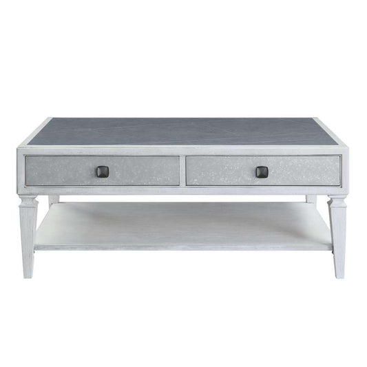 ACME Furniture - Katia Coffee Table - Rustic Gray & Weathered White - LV01052 veiw 2