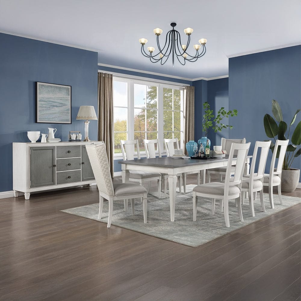 ACME Furniture - Katia Dining Table - Gray & Weathered White - DN02273 view 7