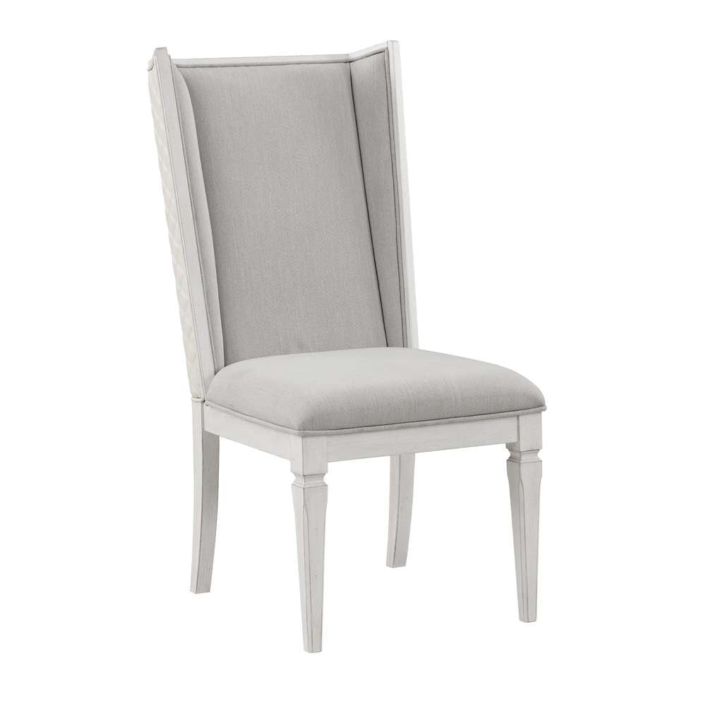 ACME Furniture - Katia Side Chair (Set of 2) - Light Gray Linen & Weathered White - DN02274 view 1