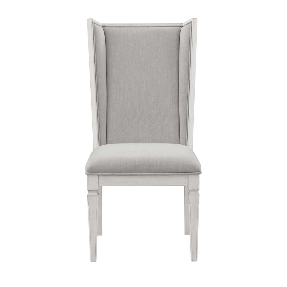 ACME Furniture - Katia Side Chair (Set of 2) - Light Gray Linen & Weathered White - DN02274 view 2