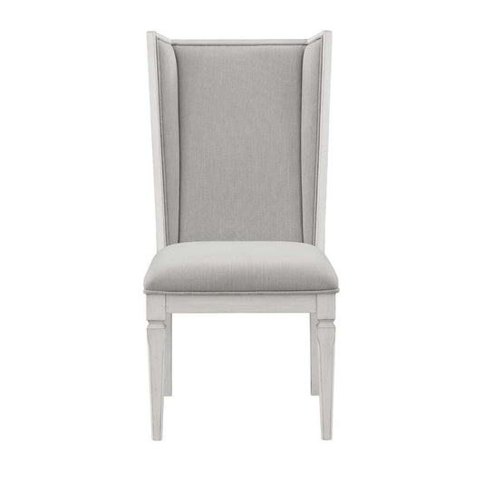 ACME Furniture - Katia Side Chair (Set of 2) - Light Gray Linen & Weathered White - DN02274 view 2