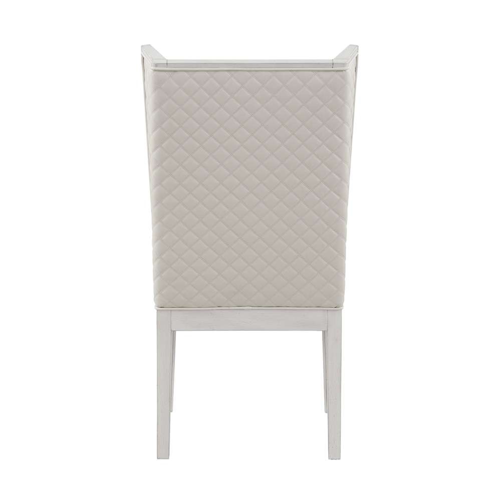 ACME Furniture - Katia Side Chair (Set of 2) - Light Gray Linen & Weathered White - DN02274 view 4
