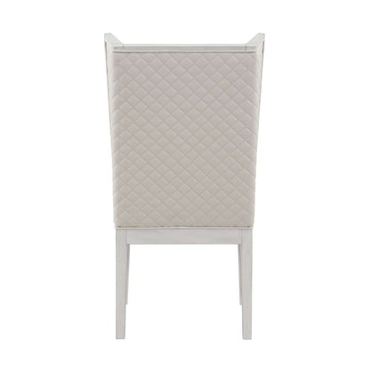 ACME Furniture - Katia Side Chair (Set of 2) - Light Gray Linen & Weathered White - DN02274 view 4