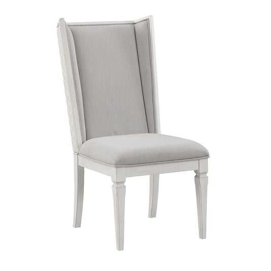 ACME Furniture - Katia - Uphostered Side Chair (Set of 2) - Light Gray Linen & Weathered White  - DN02275 view 1