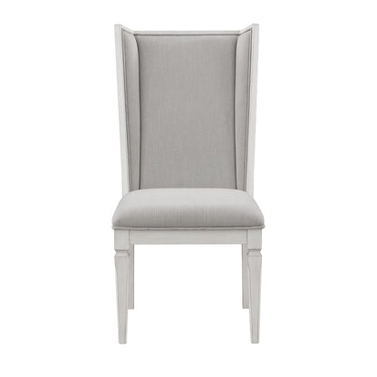ACME Furniture - Katia - Uphostered Side Chair (Set of 2) - Light Gray Linen & Weathered White  - DN02275 view 2