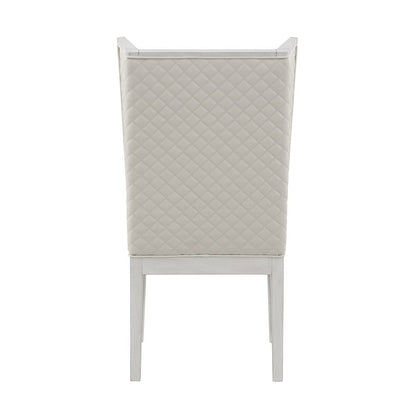 ACME Furniture - Katia - Uphostered Side Chair (Set of 2) - Light Gray Linen & Weathered White  - DN02275 view 4