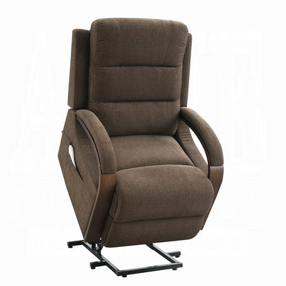 ACME Furniture - Kayla - Power Recliner w/Lift & Heating & Massage - Chocolate Chenille - LV02879 view 3