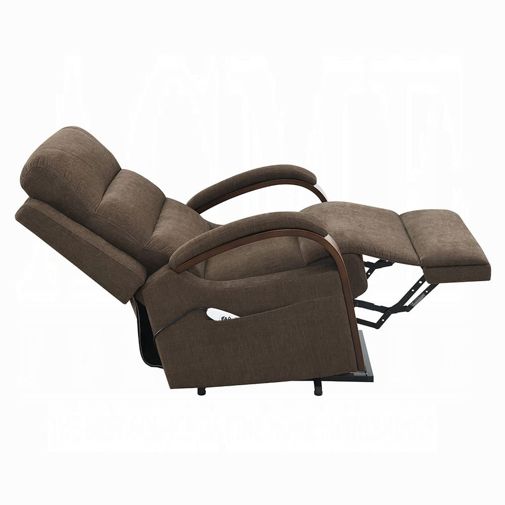 ACME Furniture - Kayla - Power Recliner w/Lift & Heating & Massage - Chocolate Chenille - LV02879 view 5