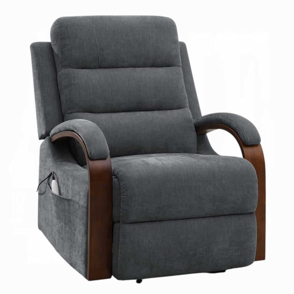 ACME Furniture - Kayla - Power Recliner w/Lift & Heating & Massage - Gray Chenille - LV02872 view 1