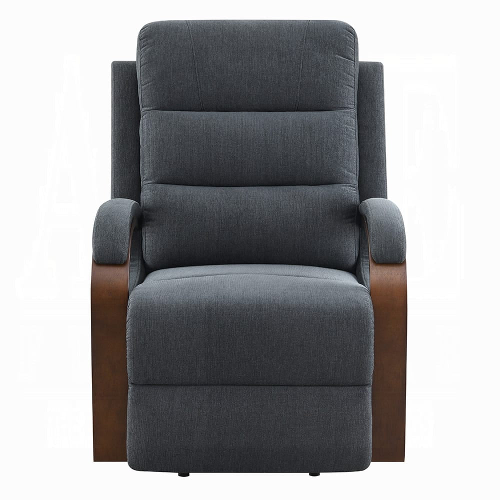 ACME Furniture - Kayla - Power Recliner w/Lift & Heating & Massage - Gray Chenille - LV02872 view 2