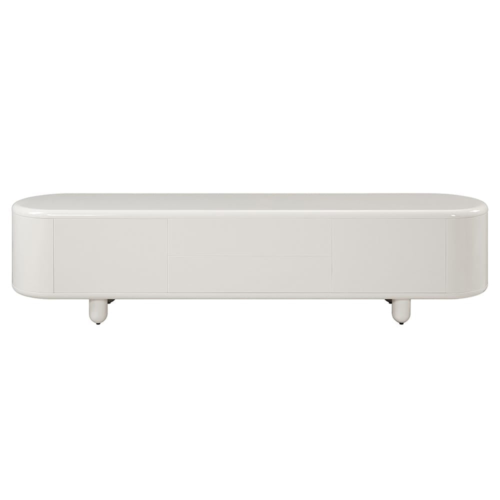 ACME Furniture - Keely - TV Stand - White High Gloss  - LV02608 view 2