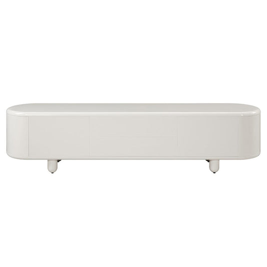 ACME Furniture - Keely - TV Stand - White High Gloss  - LV02608 view 2