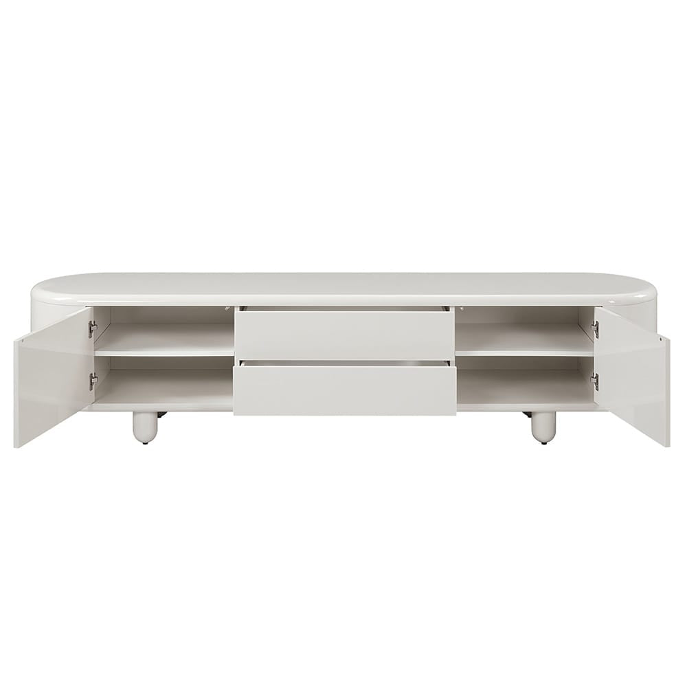 ACME Furniture - Keely - TV Stand - White High Gloss  - LV02608 view 3