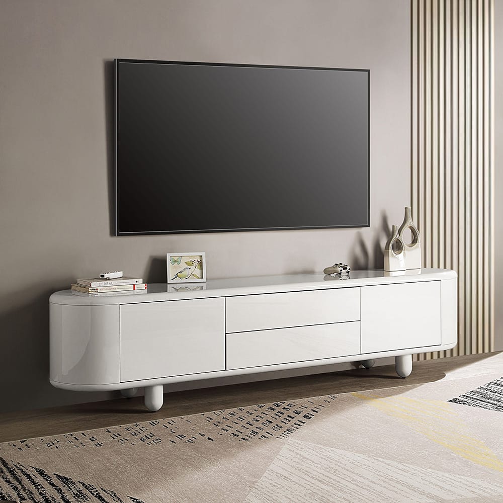 ACME Furniture - Keely - TV Stand - White High Gloss  - LV02608 view 5