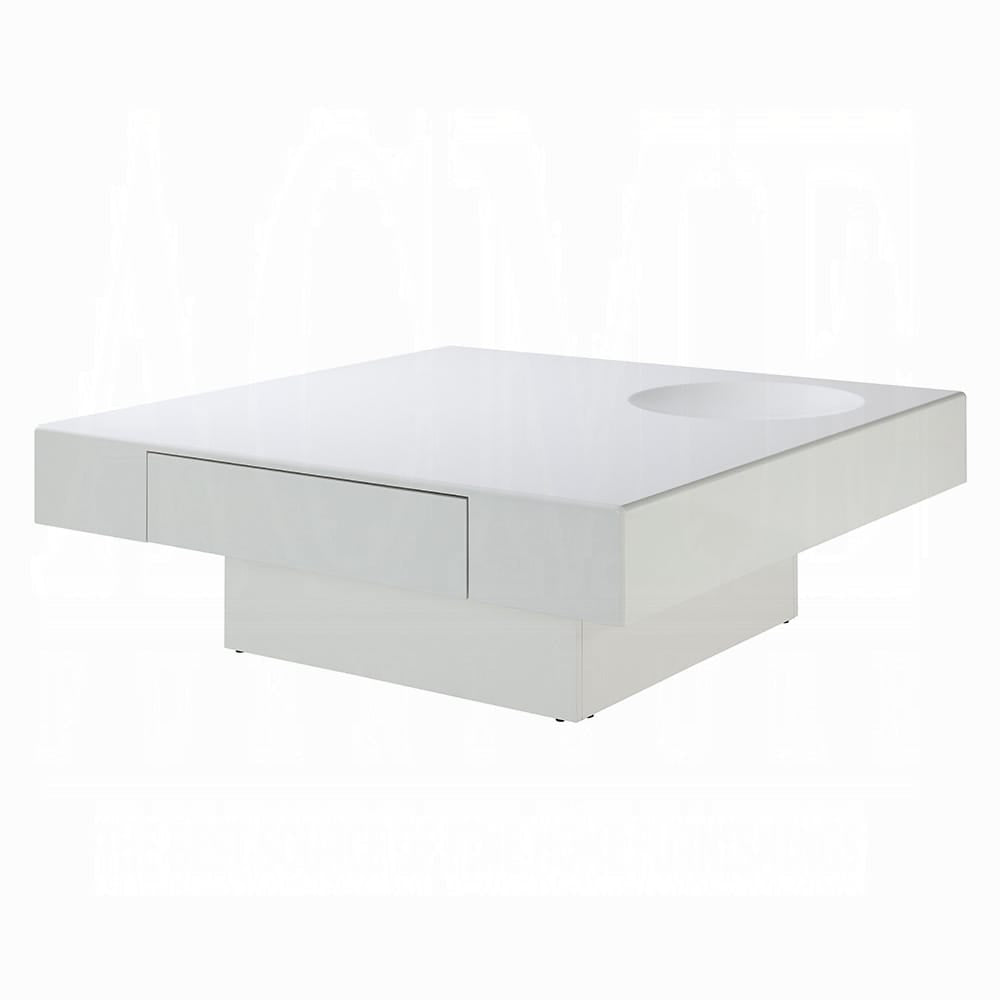 ACME Furniture - Khaim - Coffee Table - White High Gloss  - LV03070 view 1
