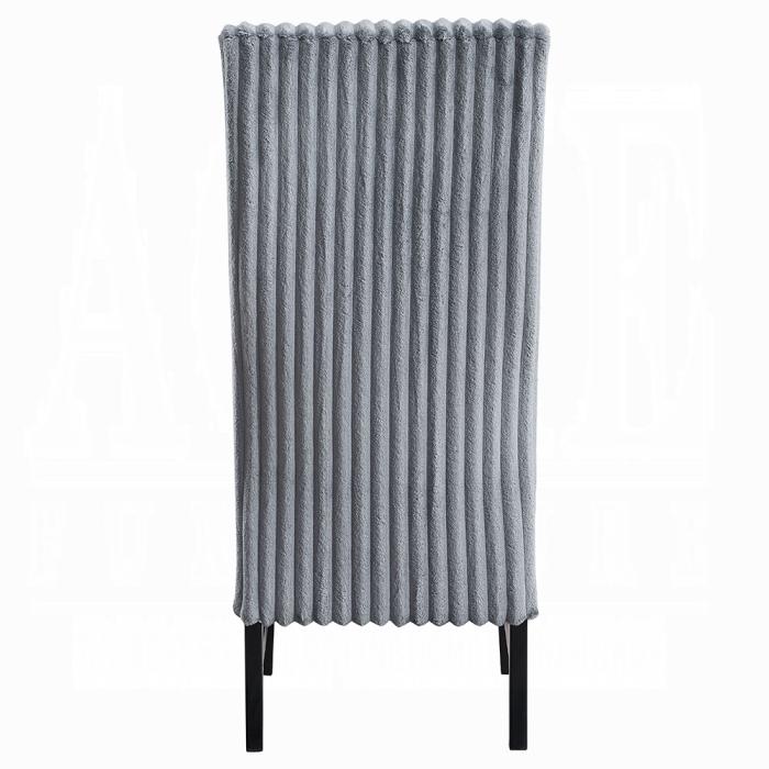 ACME Furniture - Kini Side Chair (Set of 2) - Gray Corduroy & Black Finish - DN04346 veiw 5