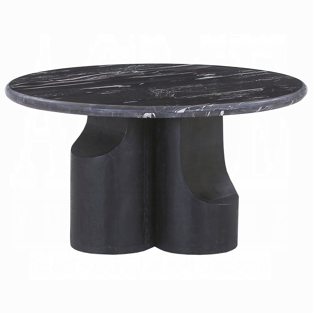 ACME Furniture - Kinton - Coffee Table w/Natural Marble Top - Natural Marble Top &  Black Mercana - LV04785 view 2