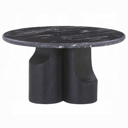 ACME Furniture - Kinton - Coffee Table w/Natural Marble Top - Natural Marble Top &  Black Mercana - LV04785 view 2
