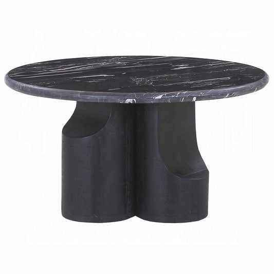 ACME Furniture - Kinton - Coffee Table w/Natural Marble Top - Natural Marble Top &  Black Mercana - LV04785 view 2