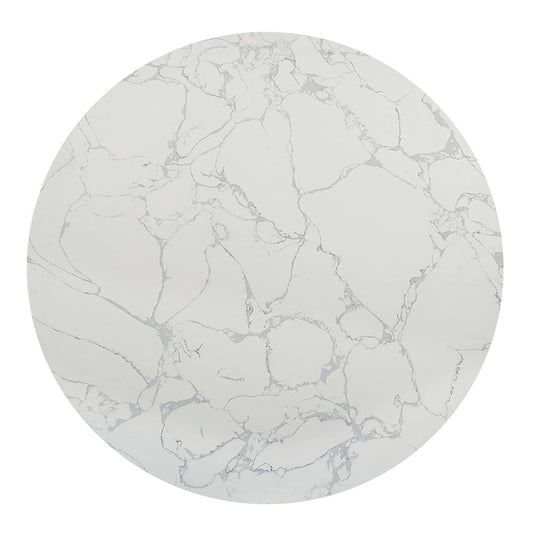 ACME Furniture - Koen - Round Dining Table - Engineering Marble Top, White & Black  - DN04055 view 2