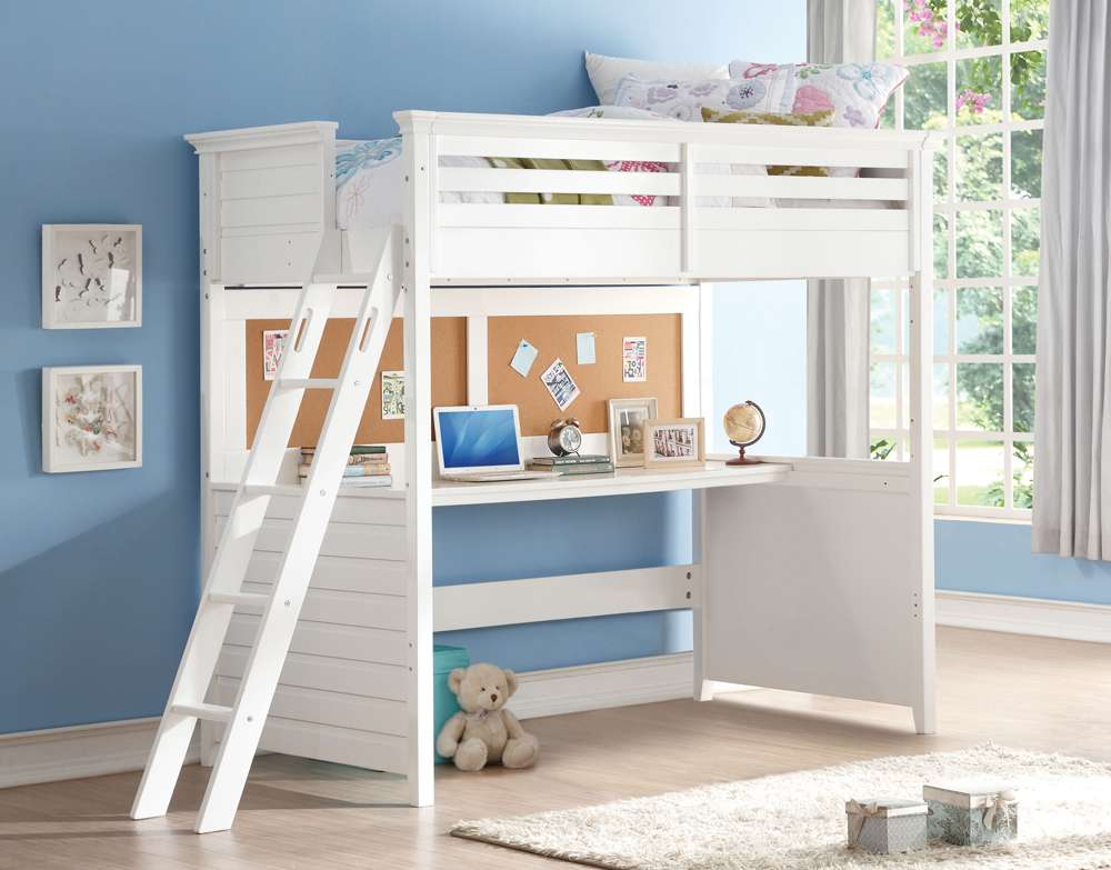 ACME Furniture - Lacey Loft Bed w/Desk (Twin) - 37670 veiw 1
