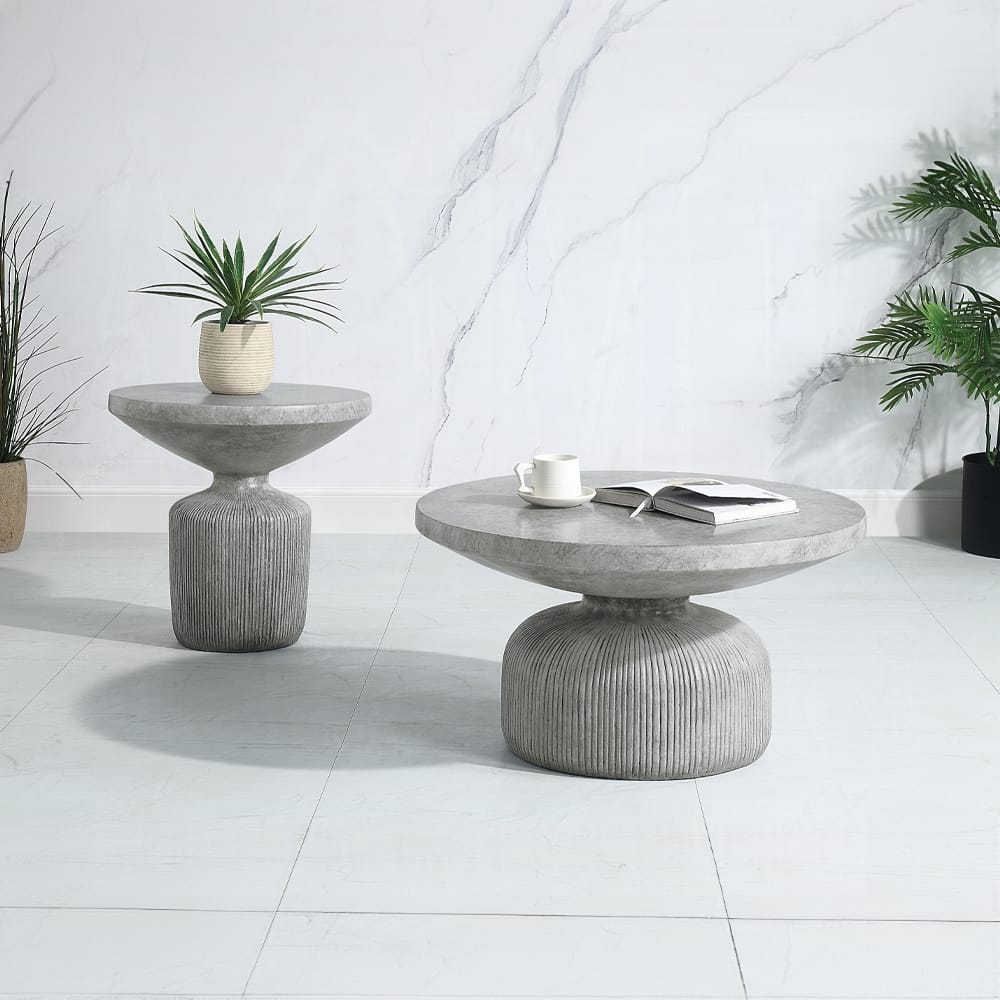 ACME Furniture - Laddie End Table - Weathered Gray - LV01927 view 4