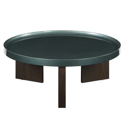 ACME Furniture - Lakita - Coffee Table - Blackish Green/ Dark Blond High Gloss & Smoked Oak  - LV04405 view 2