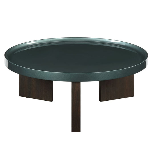 ACME Furniture - Lakita - Coffee Table - Blackish Green/ Dark Blond High Gloss & Smoked Oak  - LV04405 view 2