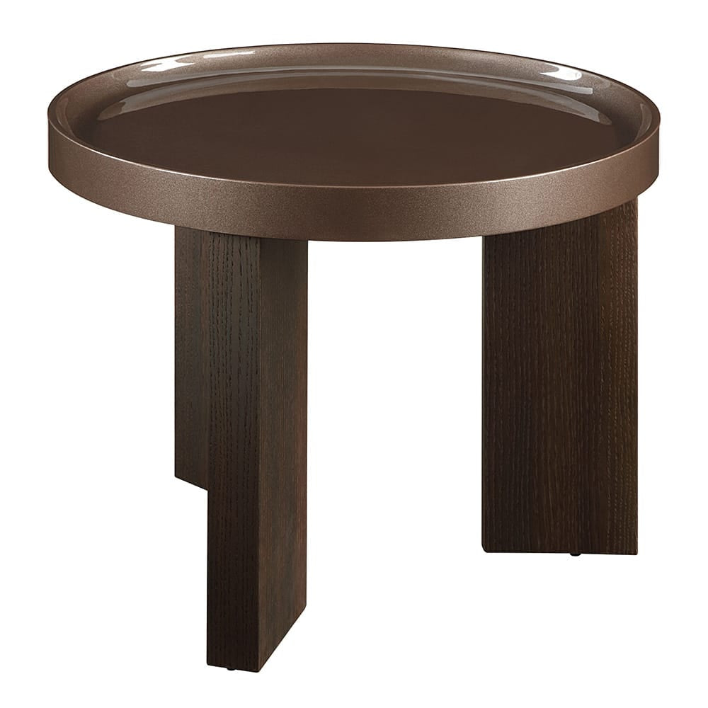 ACME Furniture - Lakita - End Table - Dark Blond High Gloss & Smoked Oak  - LV04406 view 1