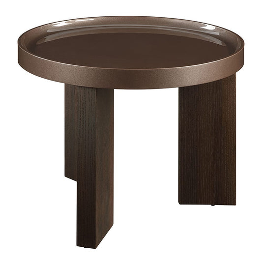 ACME Furniture - Lakita - End Table - Dark Blond High Gloss & Smoked Oak  - LV04406 view 1