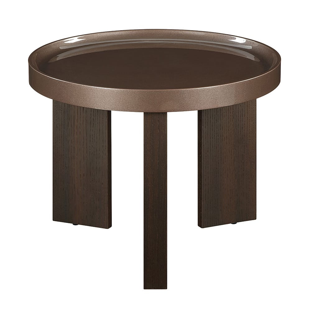 ACME Furniture - Lakita - End Table - Dark Blond High Gloss & Smoked Oak  - LV04406 view 2