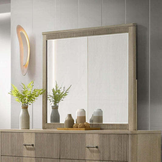 ACME Furniture - Lakkari - Mirror - Antique Oak - BD04874 view 2