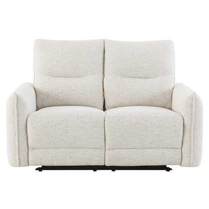 ACME Furniture - Lalisa - Power Motion Loveseat  w/USB Port  - Cream Chenille - LV04781 view 2