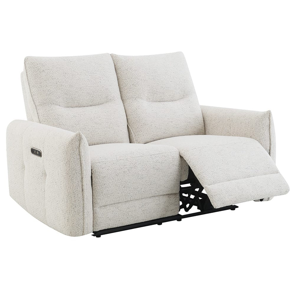 ACME Furniture - Lalisa - Power Motion Loveseat  w/USB Port  - Cream Chenille - LV04781 view 3