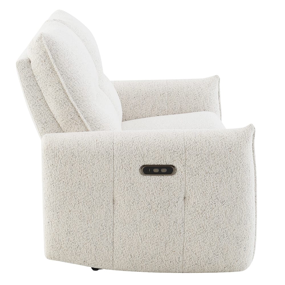 ACME Furniture - Lalisa - Power Motion Loveseat  w/USB Port  - Cream Chenille - LV04781 view 4