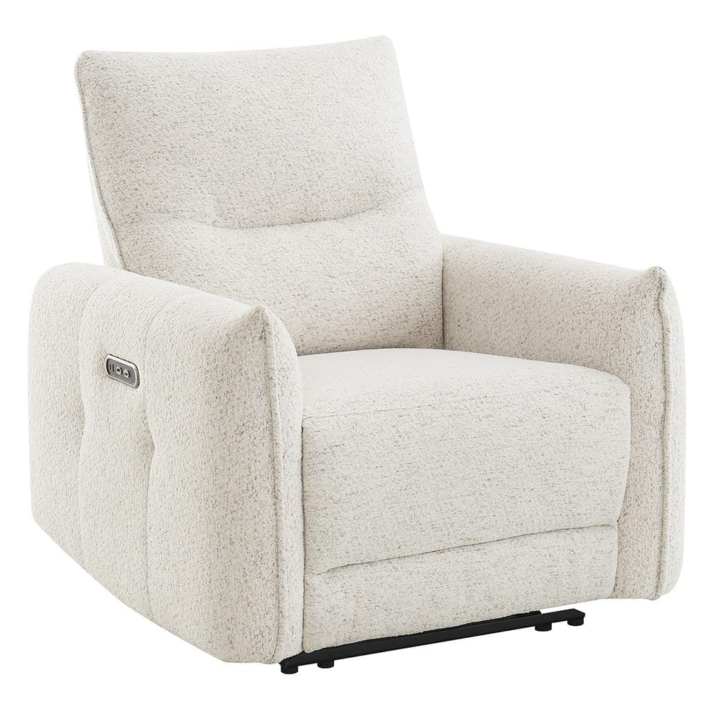 ACME Furniture - Lalisa - Power Motion Recliner  w/USB Port  - Cream Chenille - LV04782 view 1