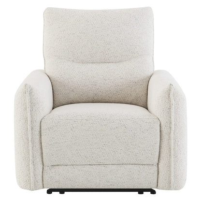 ACME Furniture - Lalisa - Power Motion Recliner  w/USB Port  - Cream Chenille - LV04782 view 2