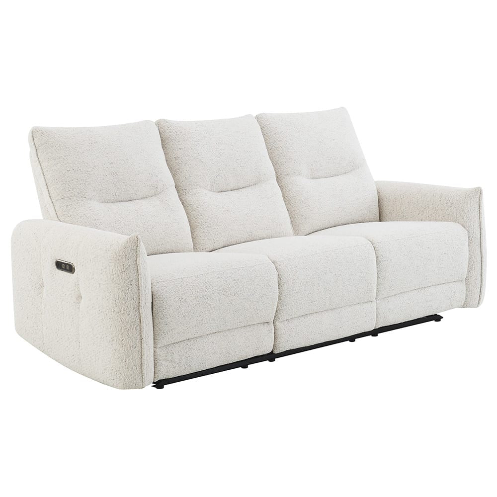 ACME Furniture - Lalisa - Power Motion Sofa w/USB Port  - Cream Chenille - LV04780 view 1