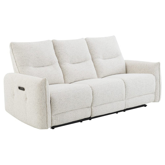 ACME Furniture - Lalisa - Power Motion Sofa w/USB Port  - Cream Chenille - LV04780 view 1