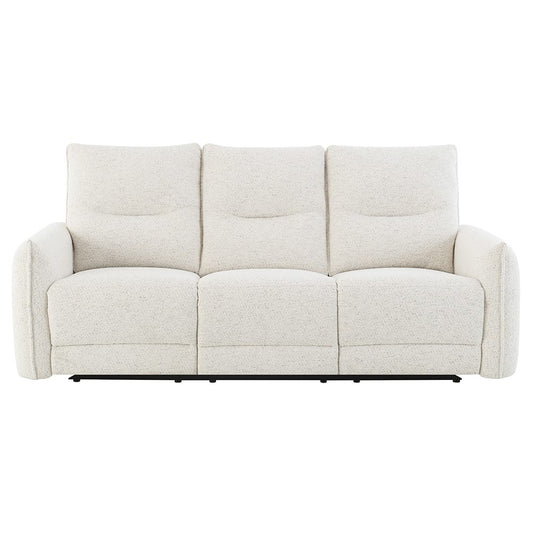 ACME Furniture - Lalisa - Power Motion Sofa w/USB Port  - Cream Chenille - LV04780 view 2