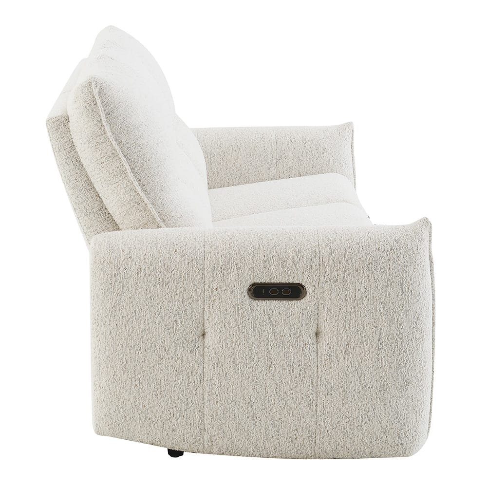 ACME Furniture - Lalisa - Power Motion Sofa w/USB Port  - Cream Chenille - LV04780 view 4