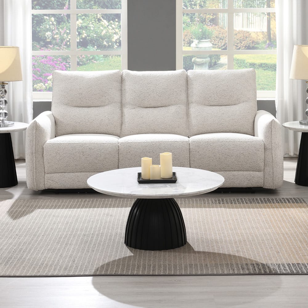 ACME Furniture - Lalisa - Power Motion Sofa w/USB Port  - Cream Chenille - LV04780 view 8
